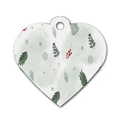 Background-white Abstrack Dog Tag Heart (one Side) by nate14shop