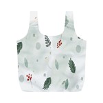 Background-white Abstrack Full Print Recycle Bag (M) Front