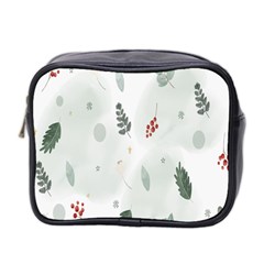 Background-white Abstrack Mini Toiletries Bag (two Sides) by nate14shop