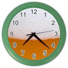 Beer-001 Color Wall Clock by nate14shop