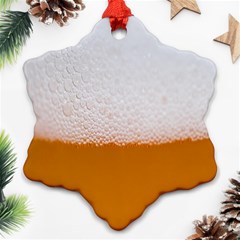 Beer-001 Snowflake Ornament (two Sides)