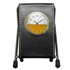 Beer-002 Pen Holder Desk Clock by nate14shop