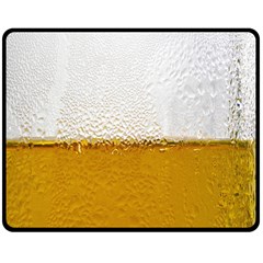 Beer-002 Double Sided Fleece Blanket (medium)  by nate14shop