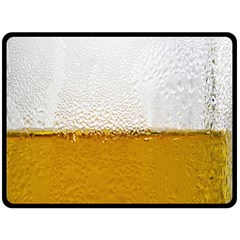 Beer-002 Double Sided Fleece Blanket (large)  by nate14shop