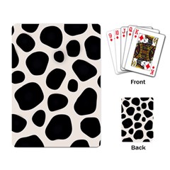 Leoperd-white-black Background Playing Cards Single Design (rectangle) by nate14shop