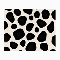 Leoperd-white-black Background Small Glasses Cloth (2 Sides) by nate14shop