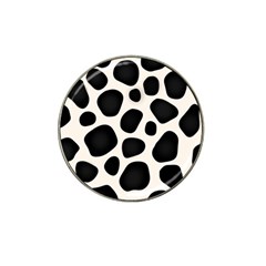 Leoperd-white-black Background Hat Clip Ball Marker (4 Pack) by nate14shop