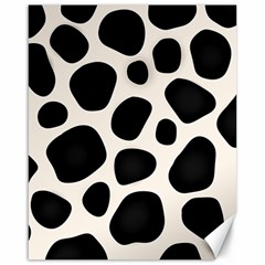 Leoperd-white-black Background Canvas 16  X 20  by nate14shop