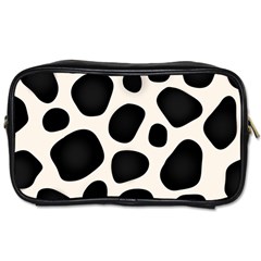 Leoperd-white-black Background Toiletries Bag (two Sides) by nate14shop