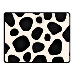 Leoperd-white-black Background Fleece Blanket (small) by nate14shop