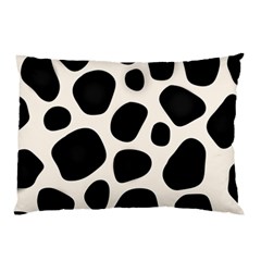 Leoperd-white-black Background Pillow Case (two Sides) by nate14shop