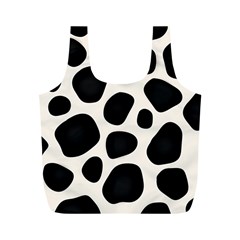 Leoperd-white-black Background Full Print Recycle Bag (m)