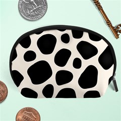 Leoperd-white-black Background Accessory Pouch (large) by nate14shop