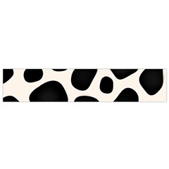 Leoperd-white-black Background Small Flano Scarf