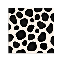 Leoperd-white-black Background Square Satin Scarf (30  X 30 ) by nate14shop