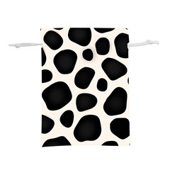 Leoperd-white-black Background Lightweight Drawstring Pouch (l) by nate14shop