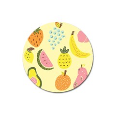 Graphic-fruit Magnet 3  (round) by nate14shop