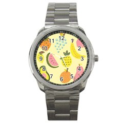 Graphic-fruit Sport Metal Watch by nate14shop