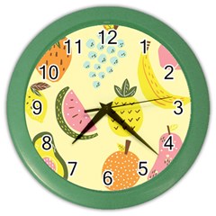 Graphic-fruit Color Wall Clock by nate14shop