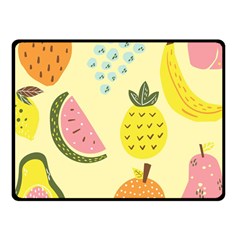 Graphic-fruit Fleece Blanket (small) by nate14shop