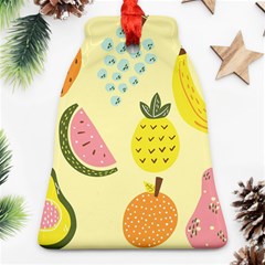 Graphic-fruit Bell Ornament (two Sides)