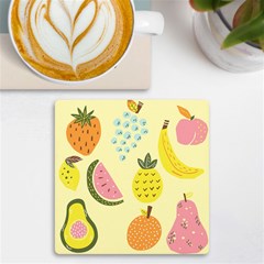 Graphic-fruit Uv Print Square Tile Coaster  by nate14shop