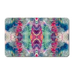 Painted Flames Symmetry Iv Magnet (rectangular)