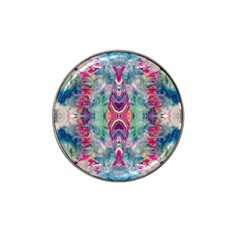 Painted Flames Symmetry Iv Hat Clip Ball Marker by kaleidomarblingart