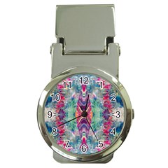 Painted Flames Symmetry Iv Money Clip Watches by kaleidomarblingart