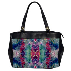 Painted Flames Symmetry Iv Oversize Office Handbag by kaleidomarblingart