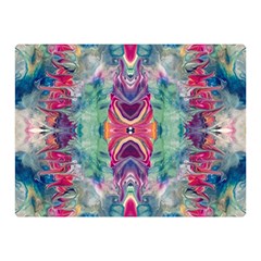 Painted Flames Symmetry Iv Double Sided Flano Blanket (mini)  by kaleidomarblingart