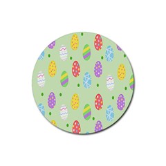 Eggs Rubber Round Coaster (4 Pack) by nate14shop