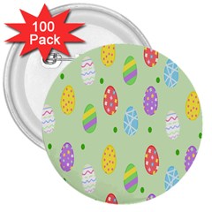 Eggs 3  Buttons (100 Pack) 