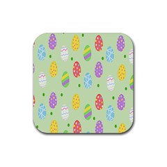 Eggs Rubber Coaster (square) by nate14shop