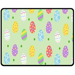 Eggs Fleece Blanket (medium)  by nate14shop