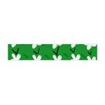 Flowers-green-white Flano Scarf (Mini) Back