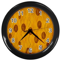 Mustard Wall Clock (Black)