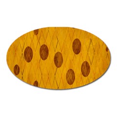 Mustard Oval Magnet