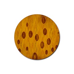 Mustard Rubber Coaster (round)