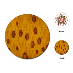 Mustard Playing Cards Single Design (Round)