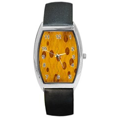 Mustard Barrel Style Metal Watch by nate14shop