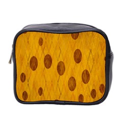 Mustard Mini Toiletries Bag (Two Sides)