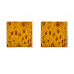 Mustard Cufflinks (square) by nate14shop