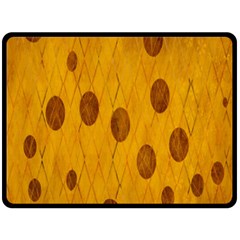 Mustard Double Sided Fleece Blanket (large)  by nate14shop