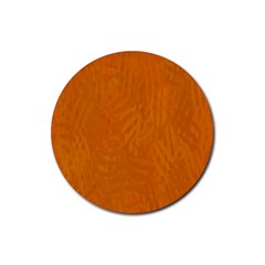 Orange Rubber Coaster (round)