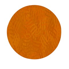 Orange Mini Round Pill Box