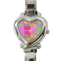 Paper-calor Heart Italian Charm Watch by nate14shop