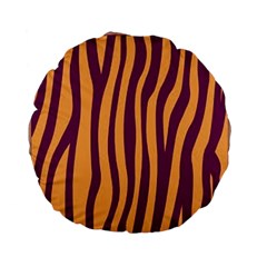 Images Ffiio,tiger Standard 15  Premium Flano Round Cushions