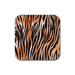 Seamless Zebra Stripe Rubber Coaster (square) by nate14shop