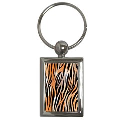 Seamless Zebra Stripe Key Chain (rectangle)